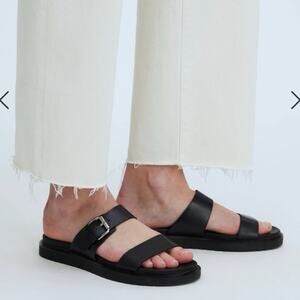 Madewell The Dee Double-Strap Slide Sandal 9.5